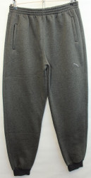Спортивные штаны мужские БАТАЛ на флисе (gray) оптом 34561827 А924-4-16