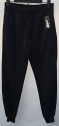 Спортивные штаны мужские на флисе (black) оптом 81642597 308-14