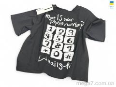 Футболка, Mimicoo оптом 024 чорний (110р)