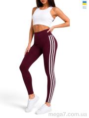 Лосины, Sport style оптом 502531 бордовий