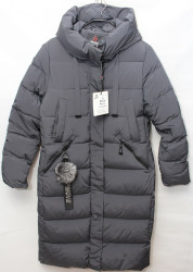 Куртки зимние женские ПОЛУБАТАЛ (серый) оптом 91634280 8513-3