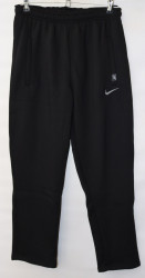 Спортивные штаны мужские на флисе (black) оптом 62487301 01-4