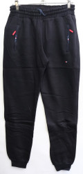 Спортивные штаны мужские на байке (темно синий) оптом 48351267 5847-28