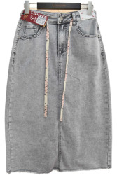 Юбки джинсовые женские ПОЛУБАТАЛ оптом 23675180 81992-112