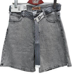 Шорты джинсовые женские DERUN БАТАЛ оптом 64802951 7077-162