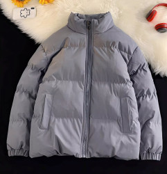 Куртки зимние женские на меху (темно-серый) оптом 71036524 482-26