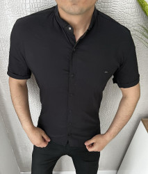 Рубашки мужские (черный) оптом 31697542 10-44