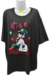 Футболки женские БАТАЛ оптом 39820167 6809-91