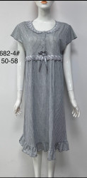 Ночные рубашки женские БАТАЛ (серый) оптом XUE LI XIANG 13964285 682-4-1