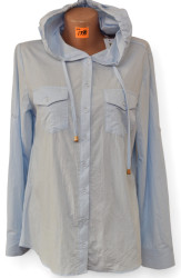 Рубашки женские BASE (с капюшоном) оптом BASE 95710264 A1398-5-105