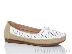 Туфли, Leguzaza оптом 910 white-beige батал