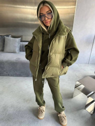 Спортивные костюмы женские на флисе (3-ка) оптом 85924673 1467-55