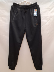 Спортивные штаны мужские БАТАЛ (black) оптом 91235704 7061-25