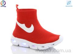 Кроссовки, Леопард оптом AX059-113A red led