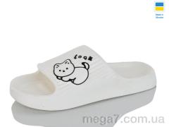 Шлепки, M&L  Alex13 оптом B104 білий