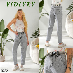 Джинсы женские МОМЫ оптом 93426017 3722