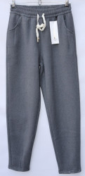 Спортивные штаны женские БАТАЛ на меху оптом 54831279 B670-41