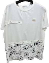 Футболки женские БАТАЛ оптом 67459821 7071-102