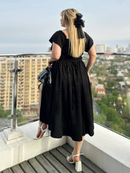 Сукні жіночі БАТАЛ (чорний) оптом 