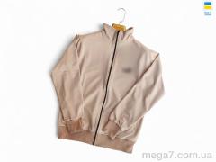 Кофта, Sport style оптом 501 PU св.бежевий