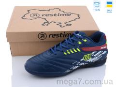 Футбольная обувь, Restime оптом DM023007-1 navy-red