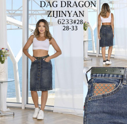 Юбки джинсовые женские ПОЛУБАТАЛ оптом DRAGON 52407918 6233-115