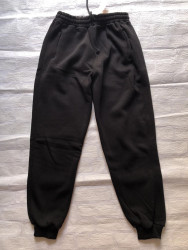 Спортивные штаны мужские БАТАЛ с начесом (black) оптом 60214957 02-8