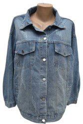 Куртки джинсовые женские ПОЛУБАТАЛ оптом 57841936 8208-205