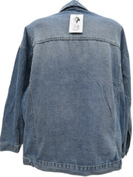 Куртки джинсовые женские ПОЛУБАТАЛ оптом 57841936 8208-205