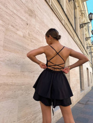 Комбинезоны женские (черный) оптом 62983017 729-3