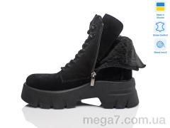 Ботинки, Prime-Opt оптом Paradize 546 чорний замш зима(36-39)