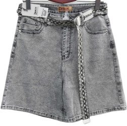 Шорты джинсовые женские DERUN БАТАЛ оптом 80462759 7078-166