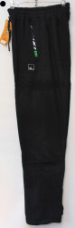 Спортивные штаны мужские на флисе (black) оптом 08451736 A16-18