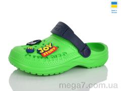 Кроксы, Lot Shoes оптом N009 зелений-т.синій