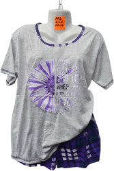 Ночные пижамы женские БАТАЛ оптом 97048615 02-39