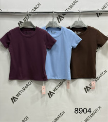 Футболки женские (голубой) оптом 06231487 8904-53