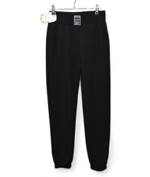 Спортивные штаны женские (черный) оптом 19872635 KW-052-1