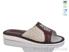 Шлепки, Lot Shoes оптом 1-4 бордовий