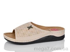 Шлепки, DeMur оптом 3001-8 beige