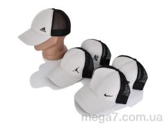 Кепка, STARK оптом Бейсболка з вишивкою 001-1 трикотаж-сітка mix