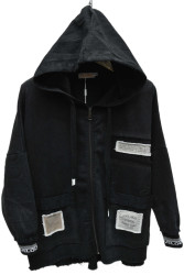 Куртки джинсовые женские БАТАЛ оптом 81325960 9661-88