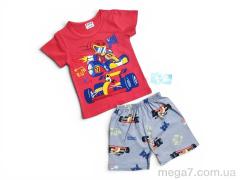 Костюм, Kids-modnik оптом 261920 комплект футболка-шорти червоний