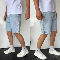 Шорти джинсові чоловічі I8DENIM оптом THREE BLACK 