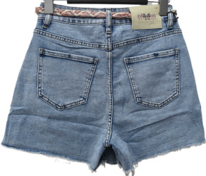 Шорты джинсовые женские оптом 39854716 6023-78