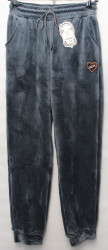 Спортивные штаны женские БАТАЛ на меху оптом 91675042 B504-115
