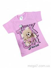 Футболка, Kids-modnik оптом 0117-1 рожевий