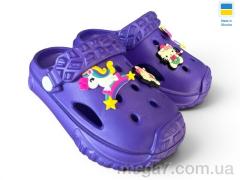 Кроксы, Rai shoes оптом 3001 фіолетовий