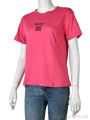 Футболка, Мир оптом 4349-Butterfly-2 d.pink