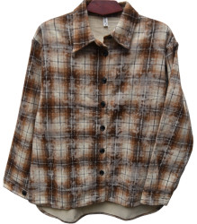 Рубашки женские на меху оптом 78392516 892-27