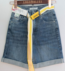 Шорты джинсовые женские LOLOBLUES оптом 47195283 L195-54